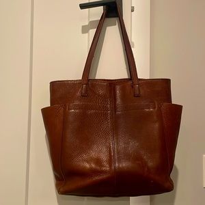 Duluth Trading Co lifetime leather tote bag